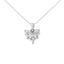 Collar de Colgante en Forma de Corazón de Diamante en Oro Blanco de 10K - 1.0 Cttw