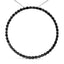 Collier Pendentif Ouvert en Argent Sterling .925 avec Diamants Noirs