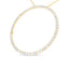10K Yellow Gold Plated Diamond Circle Hoop Pendant Necklace