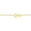 Collier Pendentif Solitaire en Argent Sterling Plaqué Or Jaune 14K avec Diamant