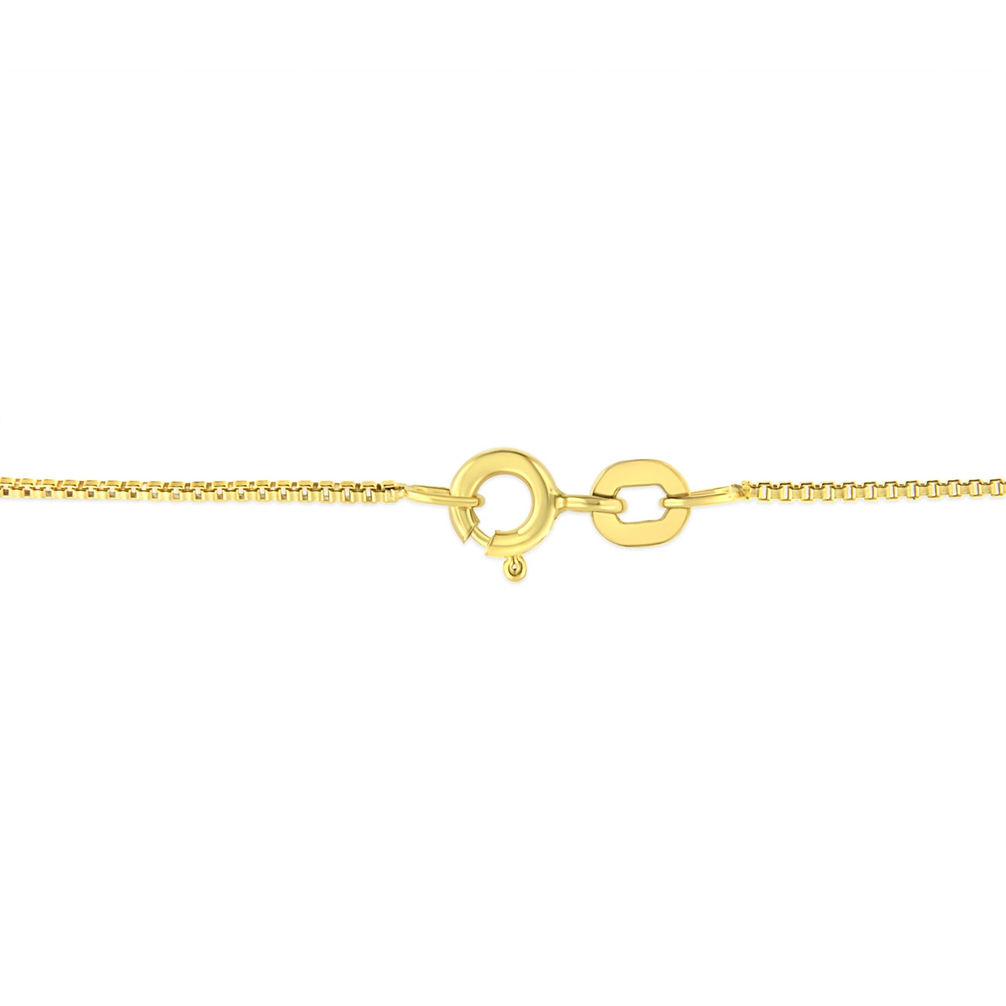 Collier Pendentif Solitaire en Argent Sterling Plaqué Or Jaune 14K avec Diamant