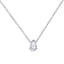 Pendentif en diamant en forme de poire en or blanc 14K cultivé en laboratoire