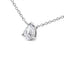 Pendentif en diamant en forme de poire en or blanc 14K cultivé en laboratoire