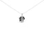 Collar de Colgante de Basset Hound de Plata Esterlina .925 con Diamantes