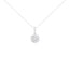 Pendentif collier en diamant en fleur en or blanc 14K 2,00 cttw
