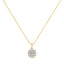 Collar con colgante de flor en diamantes de 2.00 Cttw en oro amarillo de 14K
