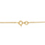 Collar con colgante de flor en diamantes de 2.00 Cttw en oro amarillo de 14K