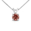 Pendentif en diamant bleu cultivé en laboratoire en or blanc 14K - 18"