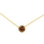 Collar de Pendiente de Diamante Amarillo Creado en Laboratorio de Oro Amarillo de 14K