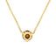 Collar de Pendiente de Diamante Amarillo Creado en Laboratorio de Oro Amarillo de 14K