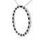 Collier Pendentif en Diamants Noirs et Blancs en Argent Sterling .925 3.0 Cttw