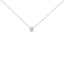 .925 Sterling Silver Lab Grown Diamond Pendant Necklace 18"