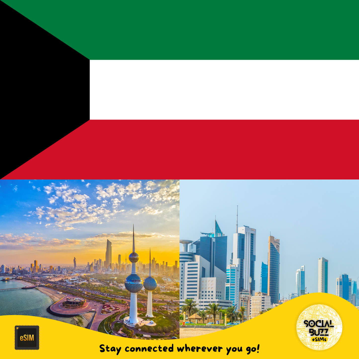 Plan de Datos de Internet eSIM en Kuwait