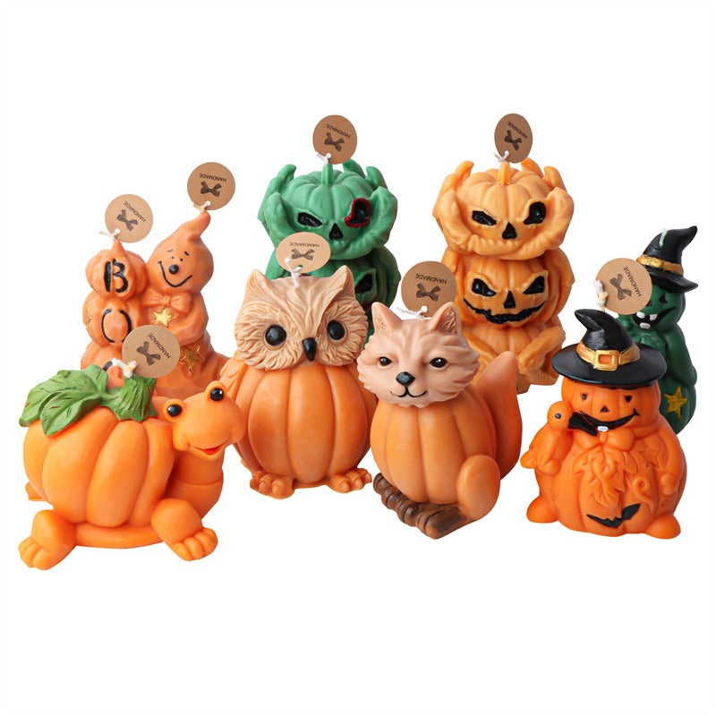 Molde de Silicona para Velas de Fantasma y Calabaza de Halloween