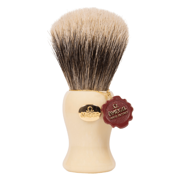Brocha de Afeitar Omega 6213 de Pelo de Tejón Puro