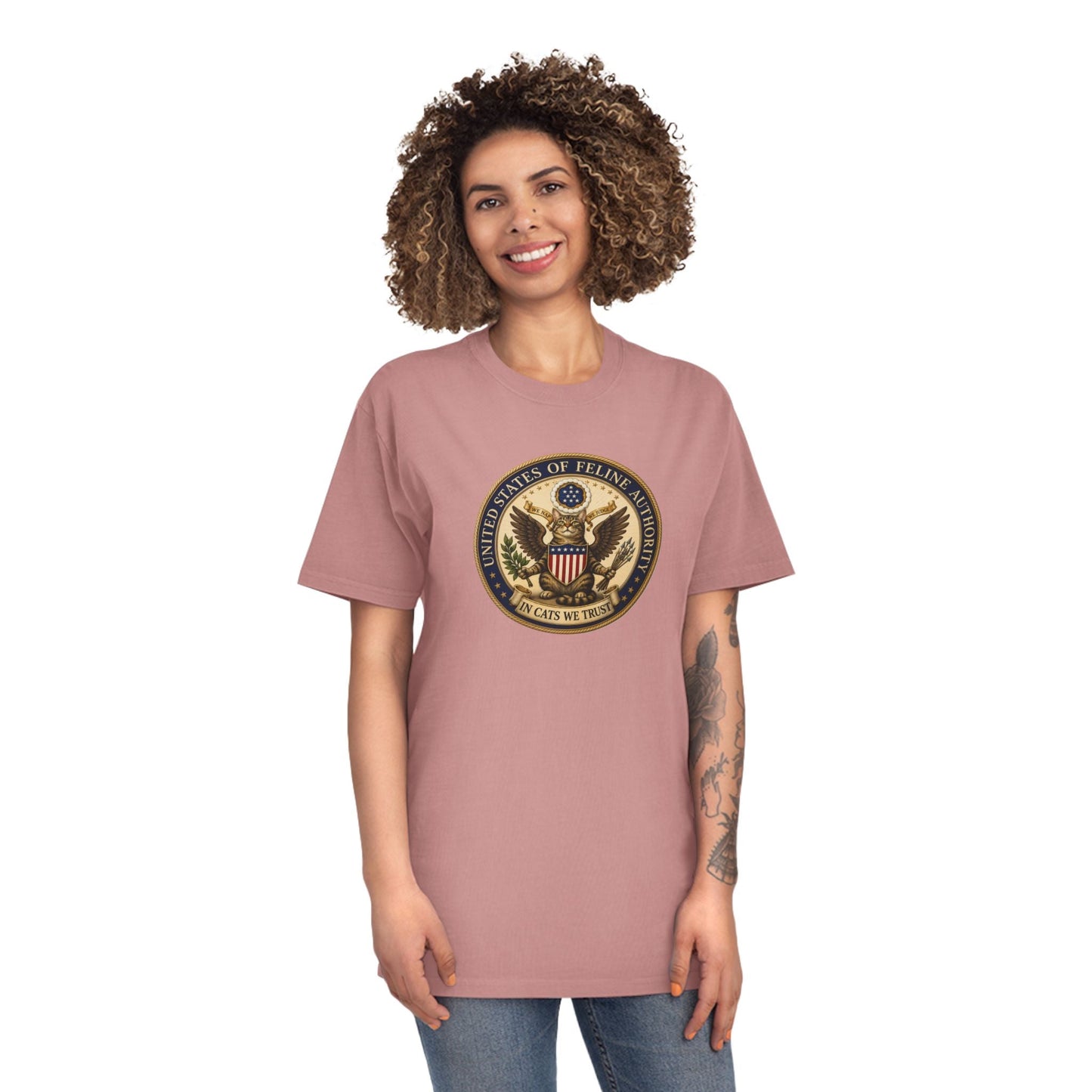 T-shirt Vintage Seal de l'Autorité Féline des États-Unis
