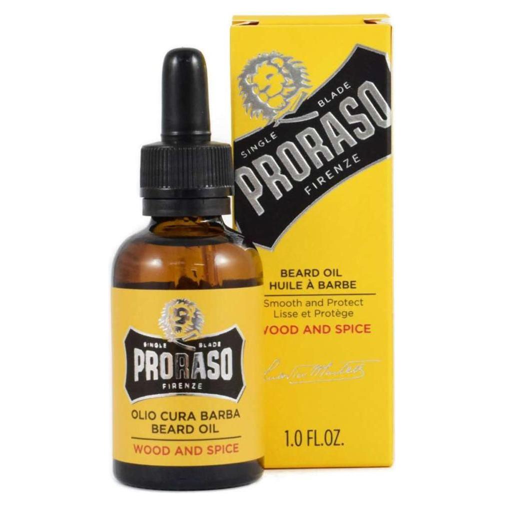 Aceite para Barba Proraso - Madera y Especias, 1 Oz