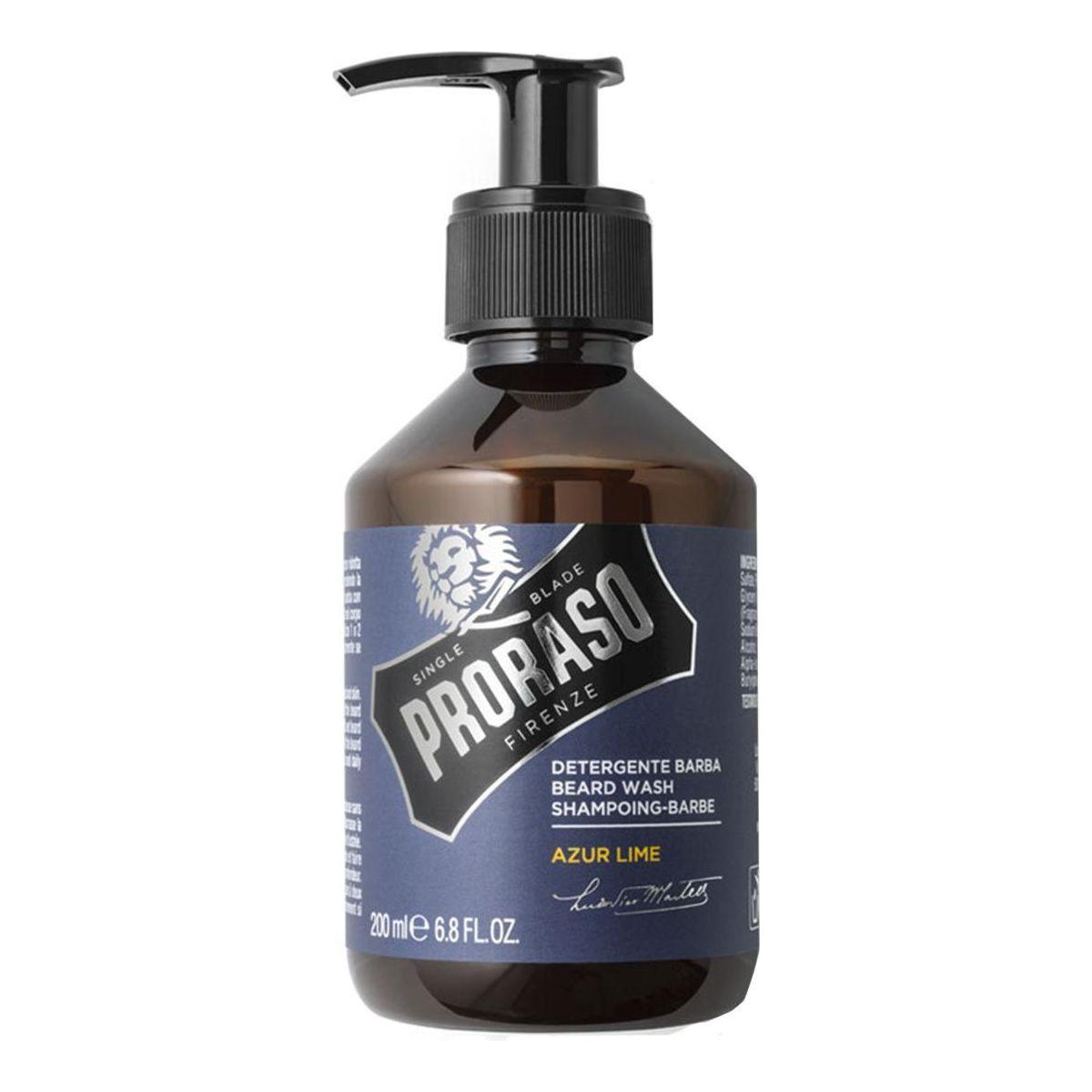 Proraso Single Blade Azur Lime Beard Wash 6,8 Oz