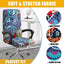 Stretch Printed Computer Office Chair Covers Soft Fit Universal Desk Rotating Slipcovers Removable Washable Anti-Dust Spandex - Korvel