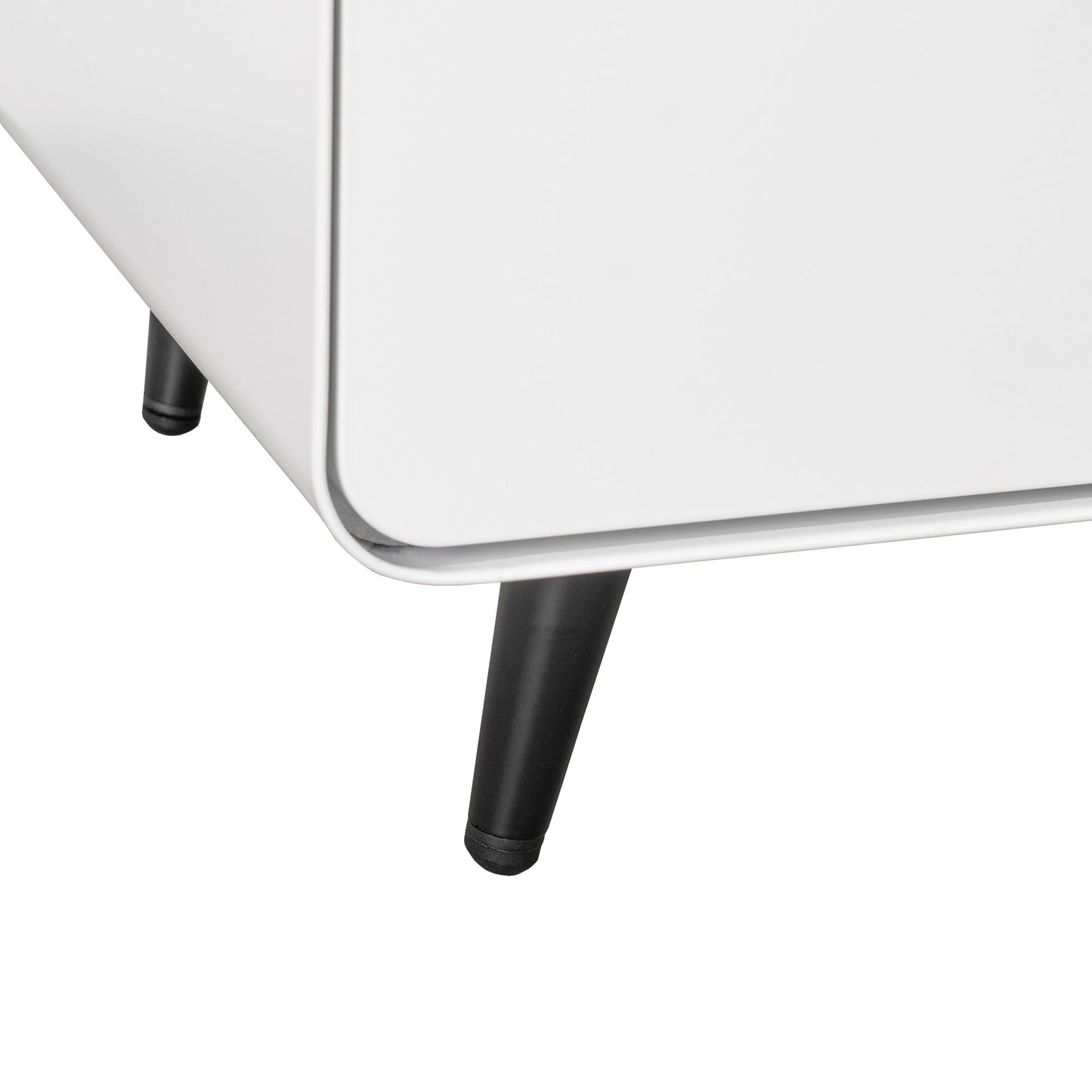 Table de nuit en acier moderne avec rangement pour chambre