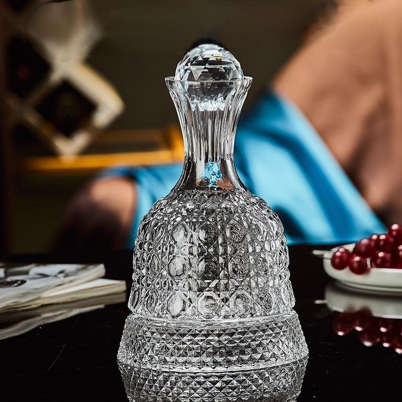 Decanter red wine household light luxury rotating tumbler crystal wine pot wine glass red wine glass wine set - Korvel