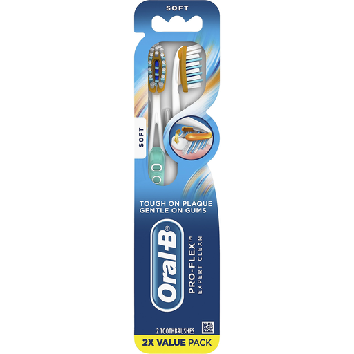 Oral-B Pro-Flex Manual Toothbrush - Soft, Set of 2