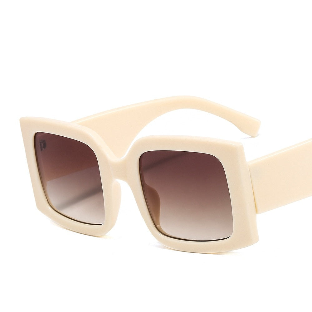 Fashion Big Frame Dazzling Color Men And Women All-Match Personality Sunglasses Ins Style Square Sunglasses - Korvel
