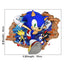 Sonic Stickers Cartoon Anime Super Mario Self Adhesive PVC Decoration Mario Stickers - Korvel