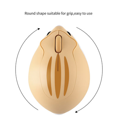 CHUYI Ratón Óptico Inalámbrico 2.4G - Diseño de Hamster Lindos