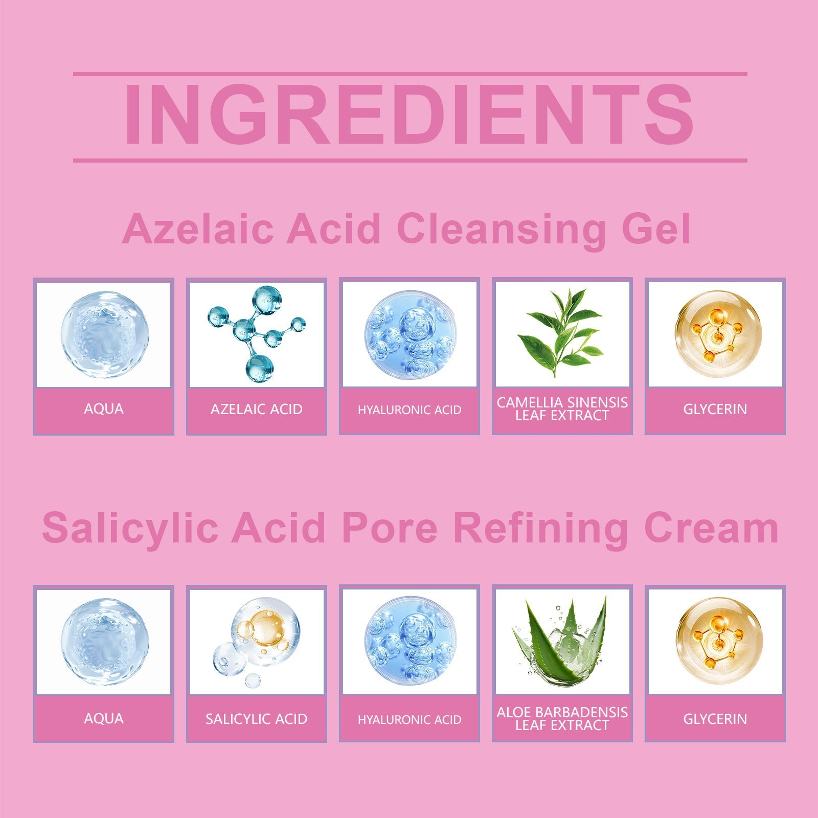 Pore Refinement Essence Set, Deeply Clean The Skin And Fine Pore Skin Cream - Korvel