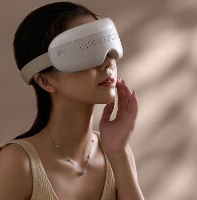 Warm Smart Visible Eye Massager Dropship 3d Vibration Relieve Eye Pain Eye Massager Visual Window Bluetooth - Korvel