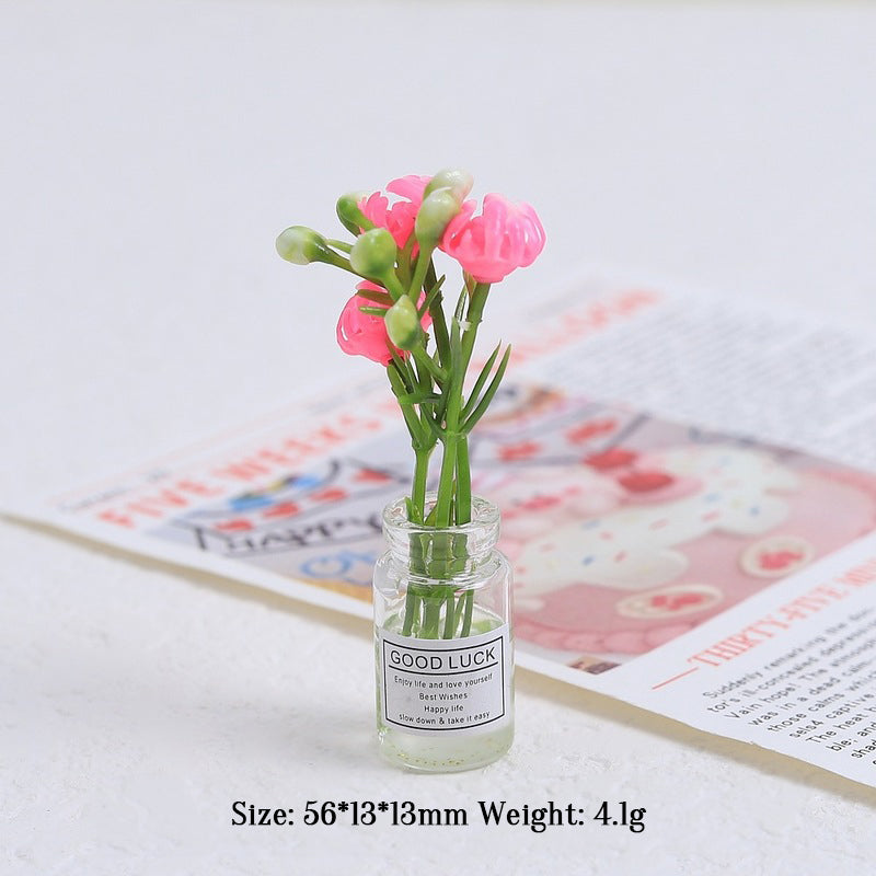 Multicolor three-dimensional luminous vase, creative handmade DIY cream glue accessories, resin small parts - Korvel