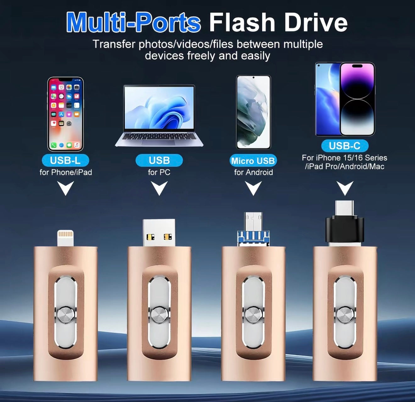 FlexiDrive 4-in-1 USB Flash Drive