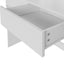 Makeup Vanity Desk With LED Lighted Mirror ,Dressing Table Set With 2 Large Drawers 10 LED Light ,White Color - Korvel