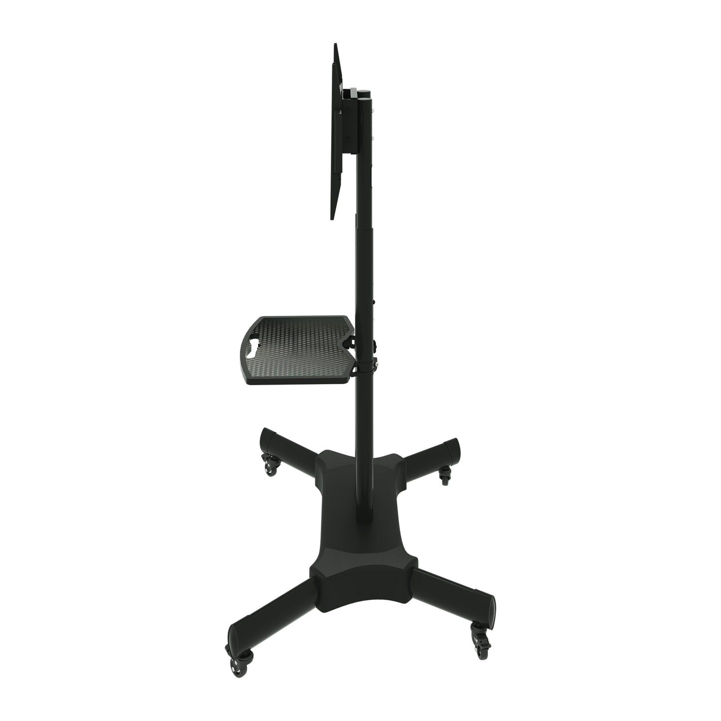 FANCO Universal Rotating TV Stand, suitable for 32-80 inch TVs, with adjustable tilt height and maximum VESA 600x400mm (black) - Korvel