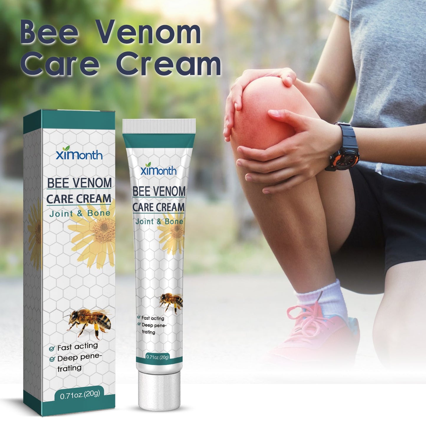 Bee Venom Joint Ointment, Relieves Hands Feet Bones Knees Lumbar Spine Sedentary Joint Pain Body Care Ointment - Korvel