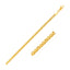 14k Yellow Gold Diamond Cut Round Franco Bracelet
