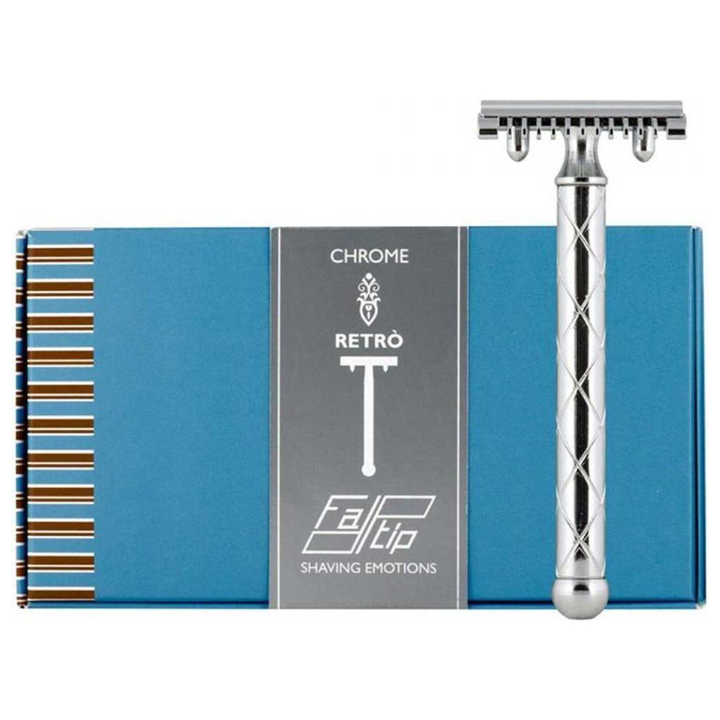 Rasoir de sécurité à double tranchant Fatip Retro 42118 - Chrome