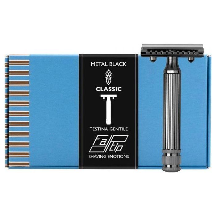 Fatip Classic Metal Black Testina Gentile Safety Razor