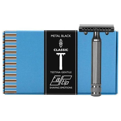 Fatip Classic Metal Black Testina Gentile Safety Razor