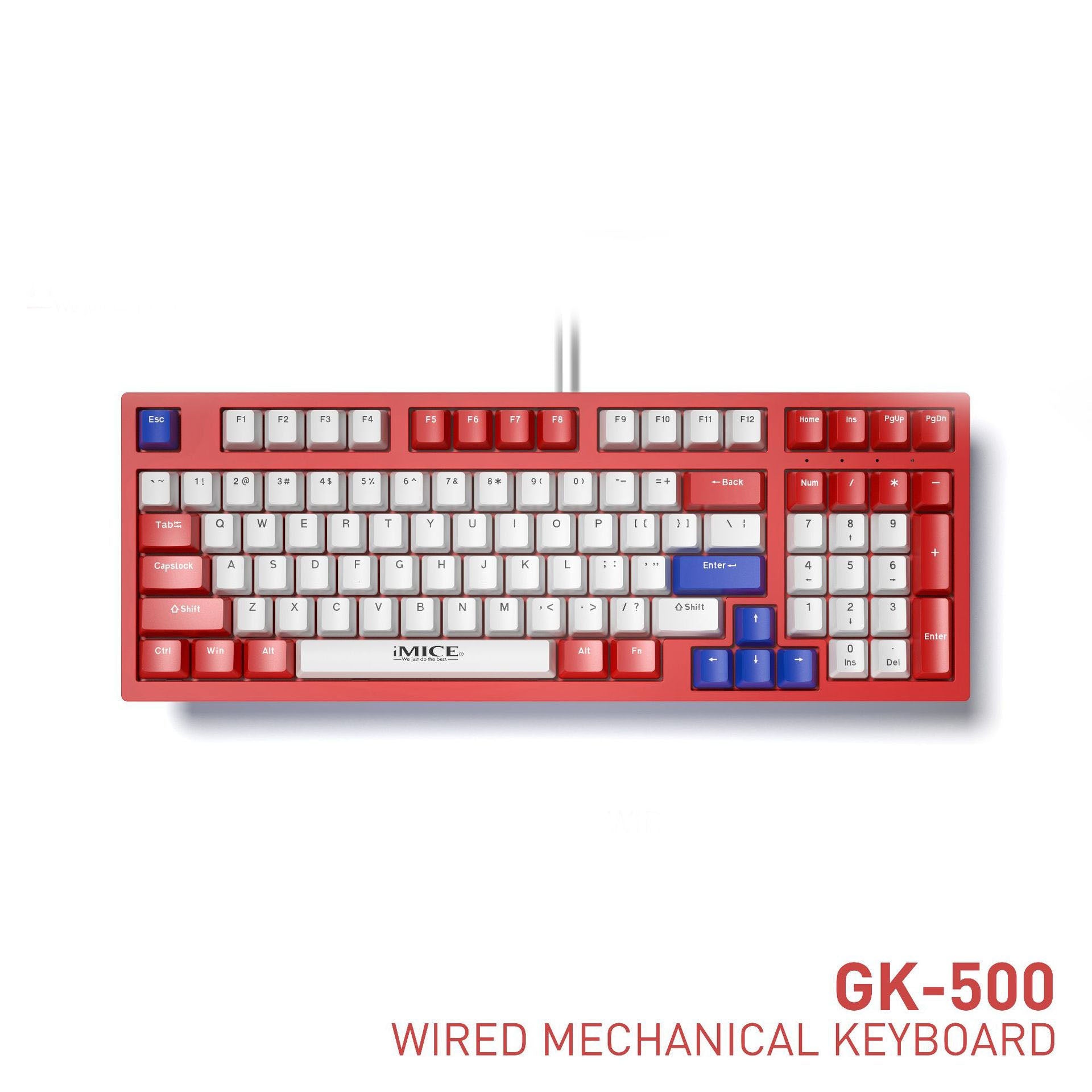 Wired green axis, red axis, tea axis, black axis mechanical keyboard, e-sports game keyboard - Korvel