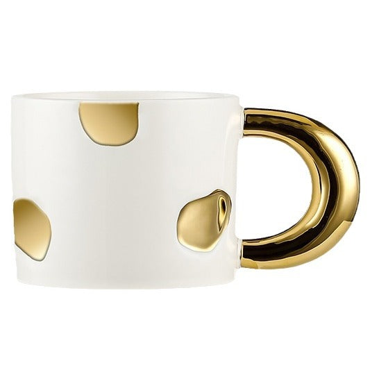 Mug en céramique électroplaqué élégant pour café et jus