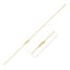 14k Yellow Gold Double Extendable Bead Chain Necklace