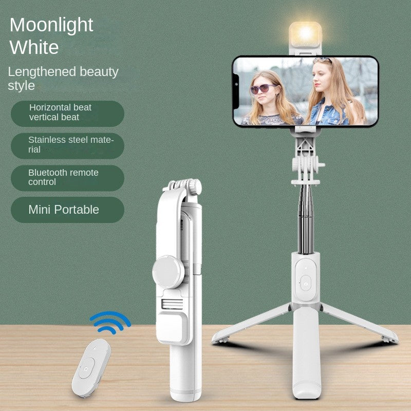Wholesale Bluetooth Selfie Stick with Fill Light Extended Universal Phone Live Streaming Tripod - Korvel