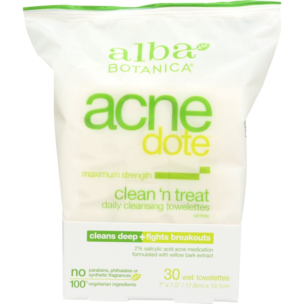 Alba Botanica ACNEdote Maximum Strength Cleansing Towelettes