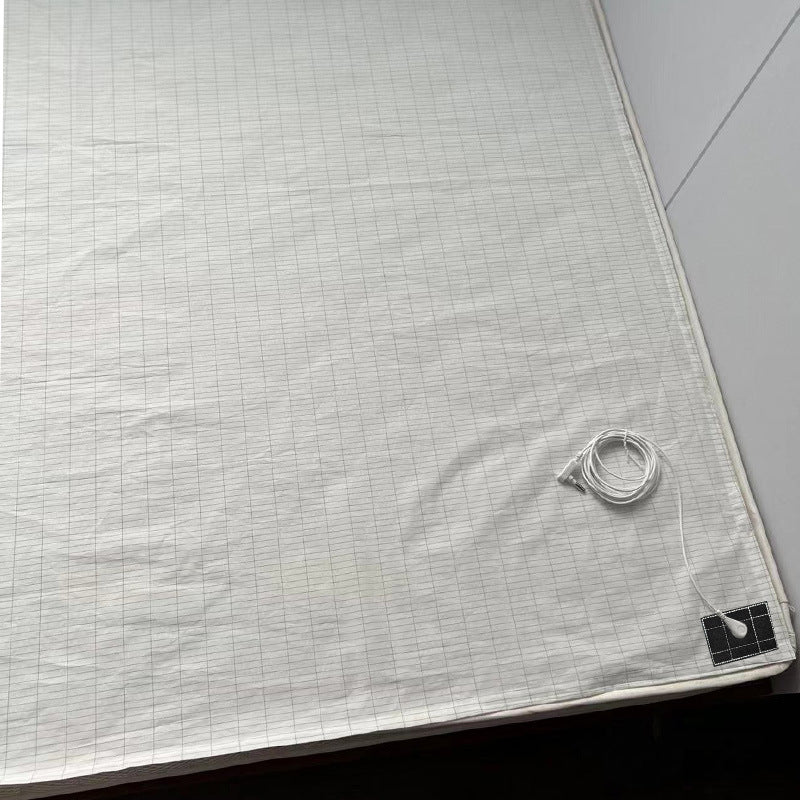 Grounded silver fiber cotton bed sheets anti-static grounding bed sheets to improve sleep quality silver ion conductive bed sheets - Korvel