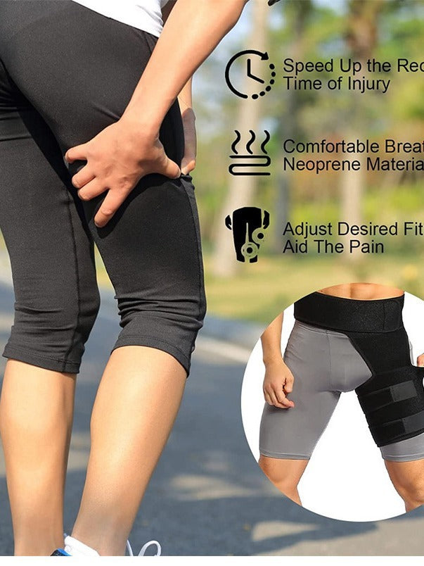 Fitness leg protectors to prevent muscle strain, hip straps to prevent groin strain, exercise thigh and knee protectors - Korvel