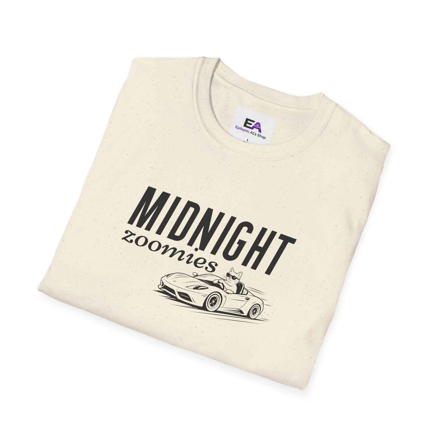 Midnight Zoomies Cat Unisex T-Shirt