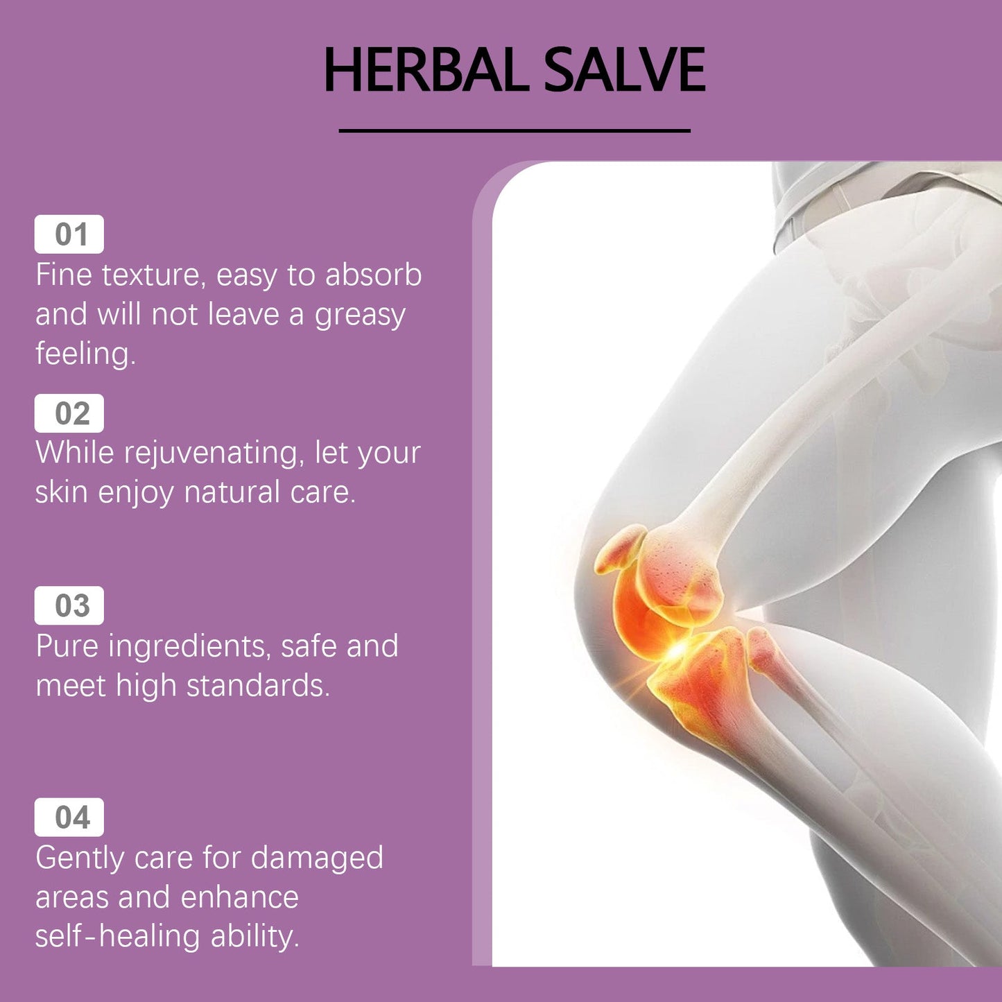 Crema de Cuidado Herbal para la Comodidad de Codos y Rodillas