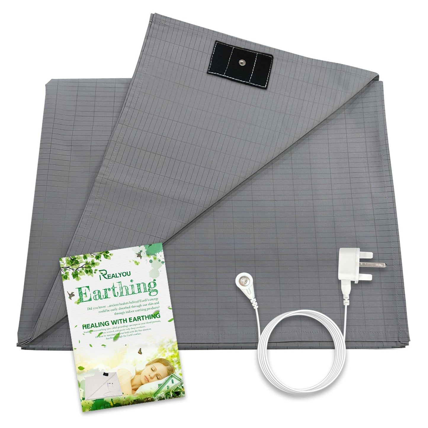 Drap de lit de mise à la terre premium avec fibre d'argent